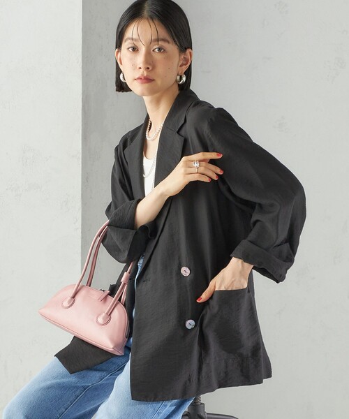 手洗い可能〉シアー シルク混 ジャケット（テーラードジャケット