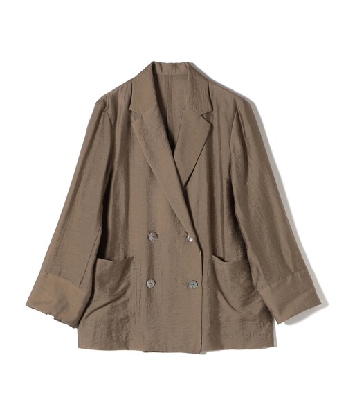 手洗い可能〉シアー シルク混 ジャケット（テーラードジャケット