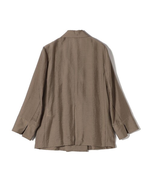 【美品】SOVEREIGN ベージュ コットン シルク混 ジャケット 日本製 美品】SOVEREIGN ベージュ コットン シルク混 ジャケット 日本製 美品