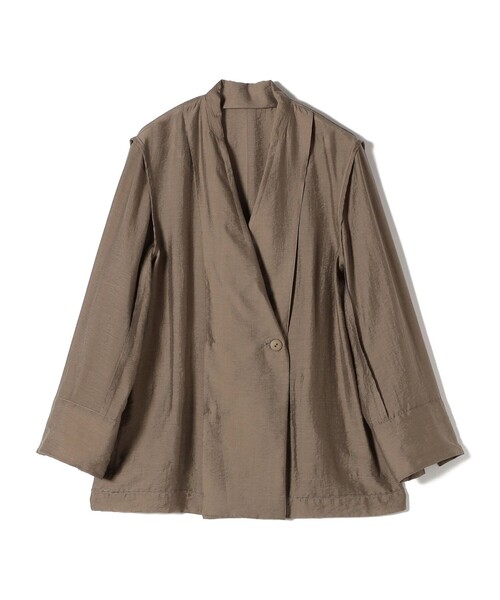 手洗い可能〉シアー シルク混 ジャケット（テーラードジャケット