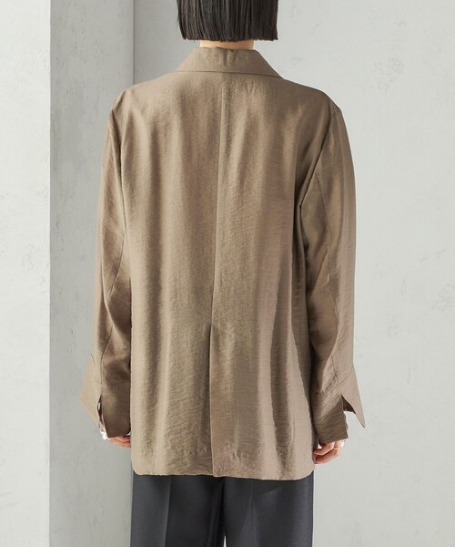 手洗い可能〉シアー シルク混 ジャケット（テーラードジャケット