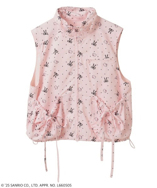 Candy Stripper(キャンディストリッパー)の「【HELLO KITTY】RIBBON&DOT ベスト(ベスト・レディース・アイボリー/ブラック/ピンク・FREE)」の17枚目の写真