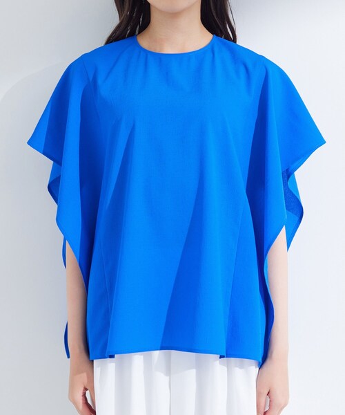 INDIVI（インディヴィ）の「【体型カバー】スクエアブラウス（シャツ/ブラウス・レディース・ブルー/ブラック/ホワイト/ライトグレー・34/15 /13/38/19/05）」の10枚目の写真