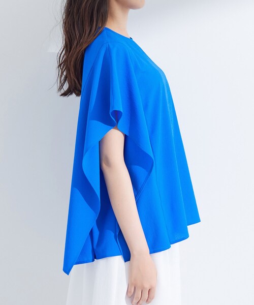 INDIVI（インディヴィ）の「【体型カバー】スクエアブラウス（シャツ/ブラウス・レディース・ブルー/ブラック/ホワイト/ライトグレー・34/15 /13/38/19/05）」の11枚目の写真