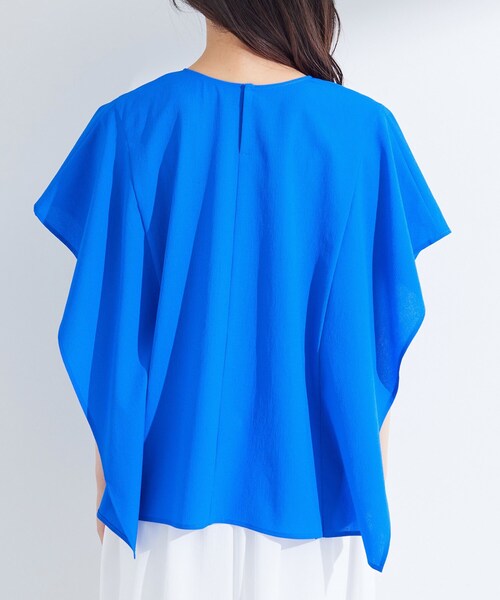 INDIVI（インディヴィ）の「【体型カバー】スクエアブラウス（シャツ/ブラウス・レディース・ブルー/ブラック/ホワイト/ライトグレー・34/15 /13/38/19/05）」の12枚目の写真