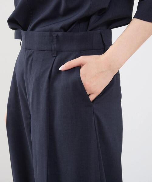 martinique(マルティニーク)の「クールタッチツイルバレルパンツ(セットアップ可)(その他パンツ・レディース・ネイビー/ピンク・1/2)」の4枚目の写真