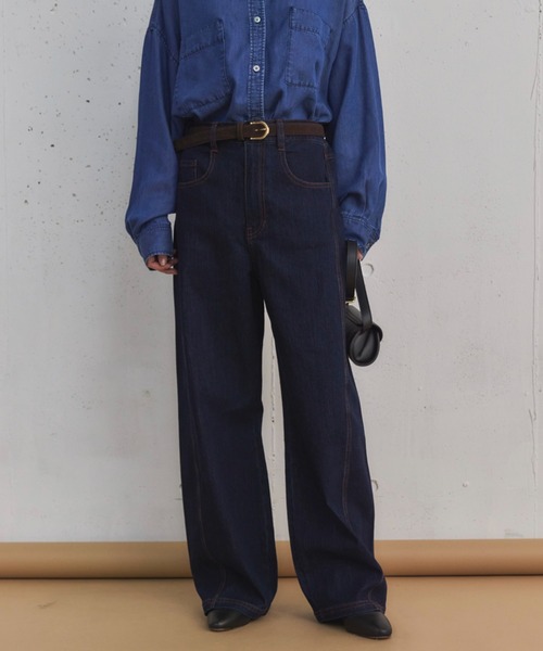 Doux archives（ドゥアルシーヴ）の「レザーベルト（ベルト・レディース・ベージュ/ブラウン・FREE）」の9枚目の写真