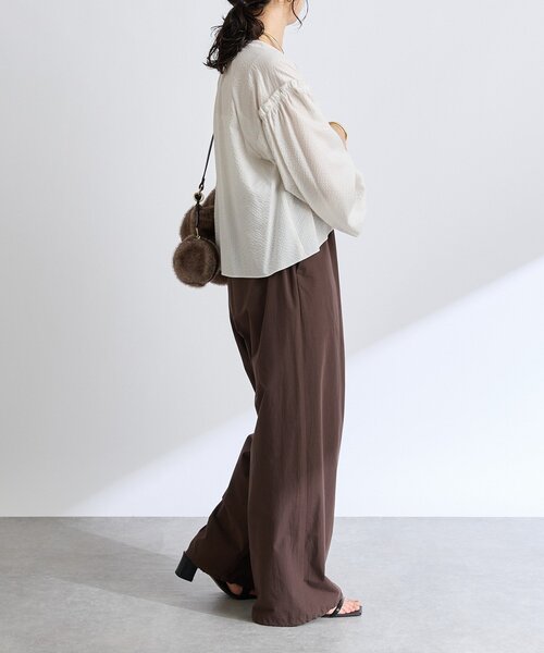 RIVE DROITE(リヴドロワ)の「【こなれ感抜群】ベルテッドワイドパンツ(その他パンツ・レディース・ブラウン/カーキ・38/36)」の13枚目の写真