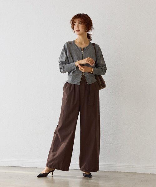 RIVE DROITE(リヴドロワ)の「【こなれ感抜群】ベルテッドワイドパンツ(その他パンツ・レディース・ブラウン/カーキ・38/36)」の18枚目の写真