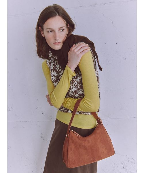 emmi（エミ）の「セミシアーフライストップス（Tシャツ/カットソー・レディース・ホワイト/イエロー/ネイビー/グレー・F）」の11枚目の写真