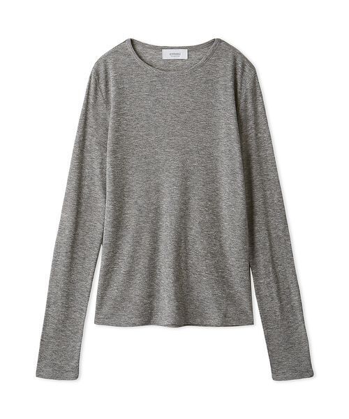 emmi（エミ）の「セミシアーフライストップス（Tシャツ/カットソー・レディース・ホワイト/イエロー/ネイビー/グレー・F）」の8枚目の写真