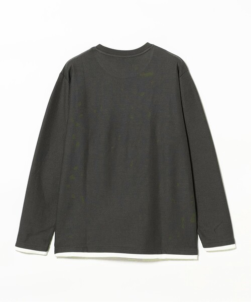 B:MING by BEAMS（ビーミングバイビームス）の「フェイクレイヤード ワッフル クルーネック Tシャツ（Tシャツ/カットソー・メンズ・チャコールグレー/ネイビー・X-LARGE/LARGE/MEDIUM/SMALL）」の6枚目の写真