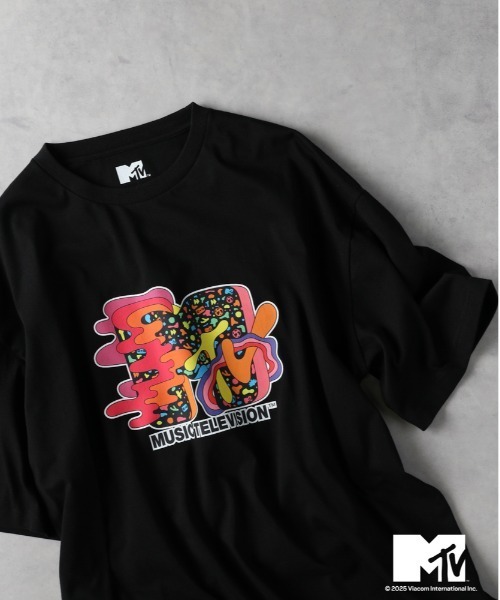 Right-on（ライトオン）の「【MTV】ＭＴＶロゴプリントＴシャツ（Tシャツ/カットソー・メンズ・ホワイト/ブラック・M/L/XL）」の2枚目の写真