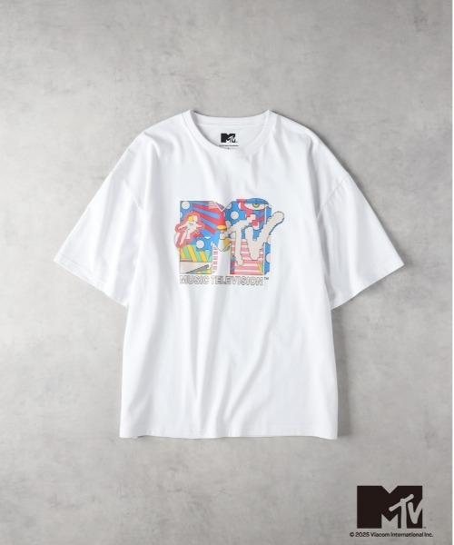 Right-on（ライトオン）の「【MTV】ＭＴＶロゴプリントＴシャツ（Tシャツ/カットソー・メンズ・ホワイト/ブラック・M/L/XL）」の6枚目の写真