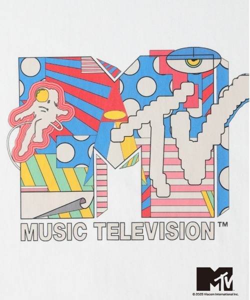 Right-on（ライトオン）の「【MTV】ＭＴＶロゴプリントＴシャツ（Tシャツ/カットソー・メンズ・ホワイト/ブラック・M/L/XL）」の8枚目の写真