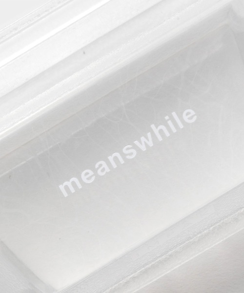 meanswhile(ミーンズワイル)の「Coin Case Large(コインケース・メンズ・クリア・FREE)」の2枚目の写真