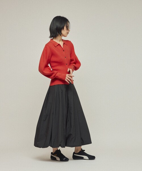Firsthand（ファーストハンド）の「Firsthand/ファーストハンド タックバルーンスカート（スカート・レディース・ホワイト/ブラック・FREE）」の4枚目の写真