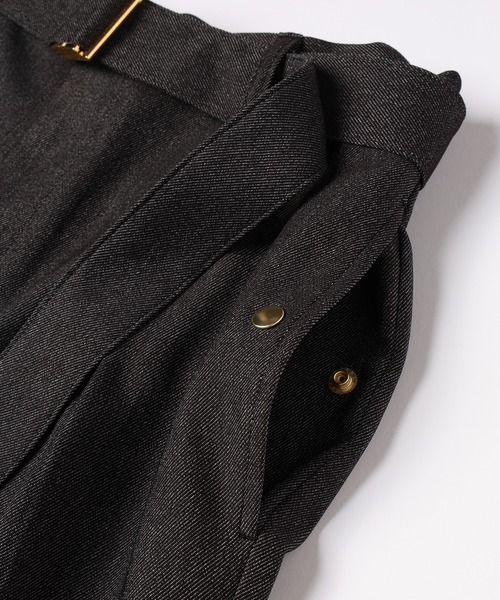 CULLNI（クルニ）の「Faux Denim 1Tuck Semi Wide Pants with Long Belt（その他パンツ・メンズ・ブラック/ネイビー/ブルー・2/1/0）」の18枚目の写真