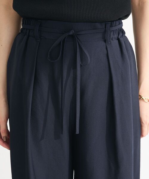 Green　Parks（グリーンパークス）の「共ベルト付きツイルカラーパンツ（その他パンツ・レディース・ダークグリーン/ベージュ/ボルドー/ブラウン/ダークネイビー・FREE）」の10枚目の写真