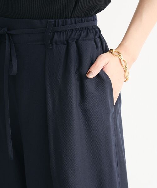 Green　Parks（グリーンパークス）の「共ベルト付きツイルカラーパンツ（その他パンツ・レディース・ダークグリーン/ベージュ/ボルドー/ブラウン/ダークネイビー・FREE）」の12枚目の写真