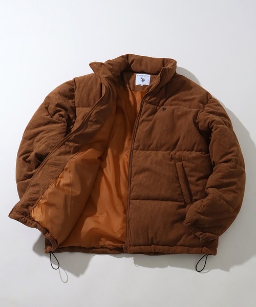 U.S. POLO ASSN.(ユーエスポロアッスン)の「【U.S. POLO ASSN./ユーエスポロアッスン】 コーデュロイ スタンドカラー 中綿 ジャケット(ブルゾン・メンズ・ブラック/カーキ/オフホワイト/ブラウン・S/M/L/XL)」の8枚目の写真