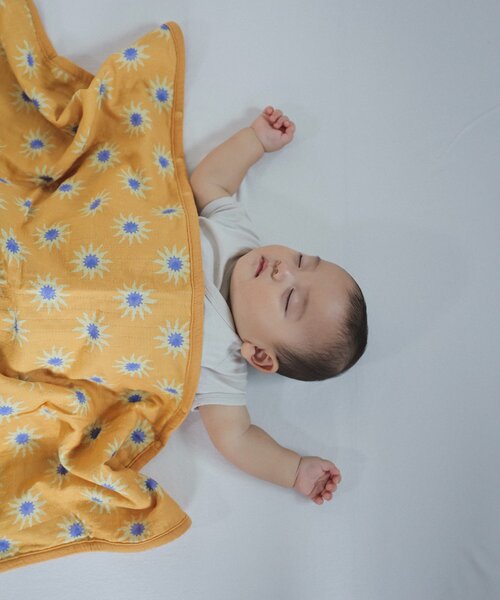 CIAOPANIC TYPY（チャオパニックティピー）の「【BABY】【Qinn】マルチウェイおくるみ（おくるみ・キッズ・アイボリー/ブラウン/オレンジ・ONE SIZE）」の11枚目の写真