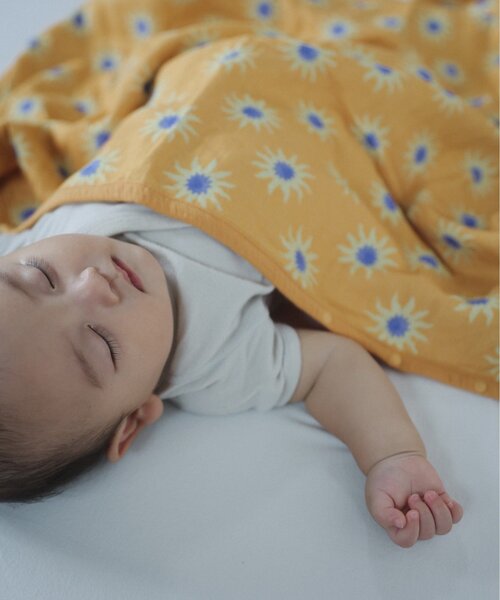 CIAOPANIC TYPY（チャオパニックティピー）の「【BABY】【Qinn】マルチウェイおくるみ（おくるみ・キッズ・アイボリー/ブラウン/オレンジ・ONE SIZE）」の12枚目の写真