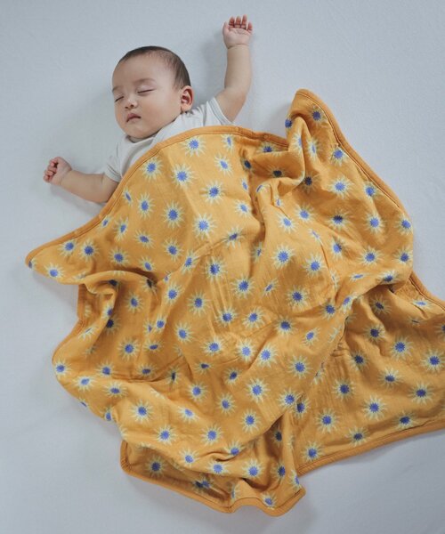 CIAOPANIC TYPY（チャオパニックティピー）の「【BABY】【Qinn】マルチウェイおくるみ（おくるみ・キッズ・アイボリー/ブラウン/オレンジ・ONE SIZE）」の13枚目の写真