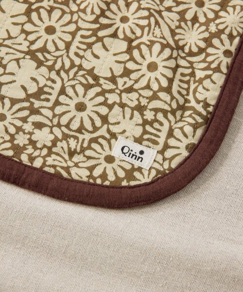 CIAOPANIC TYPY（チャオパニックティピー）の「【BABY】【Qinn】マルチウェイおくるみ（おくるみ・キッズ・アイボリー/ブラウン/オレンジ・ONE SIZE）」の5枚目の写真