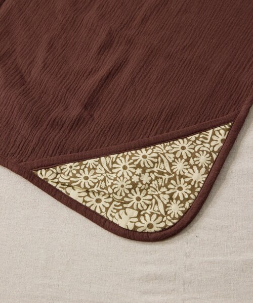 CIAOPANIC TYPY（チャオパニックティピー）の「【BABY】【Qinn】マルチウェイおくるみ（おくるみ・キッズ・アイボリー/ブラウン/オレンジ・ONE SIZE）」の6枚目の写真