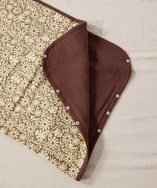 CIAOPANIC TYPY（チャオパニックティピー）の「【BABY】【Qinn】マルチウェイおくるみ（おくるみ・キッズ・アイボリー/ブラウン/オレンジ・ONE SIZE）」の7枚目の写真