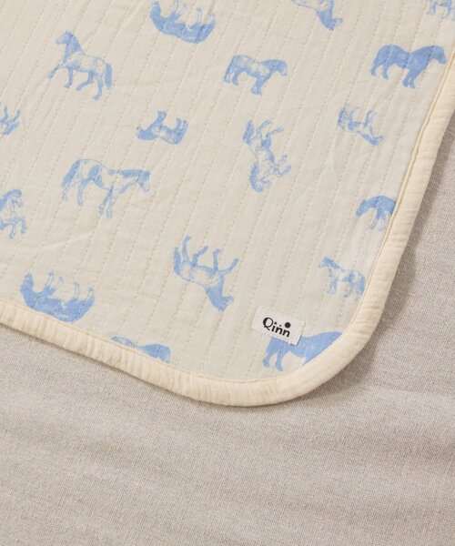 CIAOPANIC TYPY（チャオパニックティピー）の「【BABY】【Qinn】マルチウェイおくるみ（おくるみ・キッズ・アイボリー/ブラウン/オレンジ・ONE SIZE）」の8枚目の写真