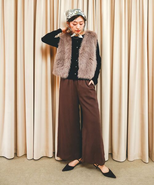 le.coeur blanc（ルクールブラン）の「AULENTTIヴィンテージスカーフ（バンダナ/スカーフ・レディース・オレンジ系その他/ベージュ系その他2・FREE）」の17枚目の写真