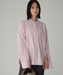 BABYLONE コットンシルクチュニックブラウス　ベビーピンク BABYLONE（バビロン）の「コットンシルクチュニックブラウス