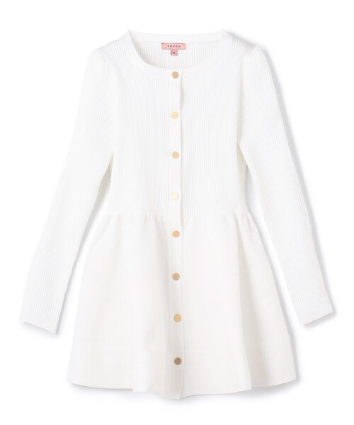 TOCCA(トッカ)の「NIGHT GROOVE ニットカーディガン(カーディガン/ボレロ・レディース・ブラック系/アイボリー系・MEDIUM/SMALL)」の1枚目の写真