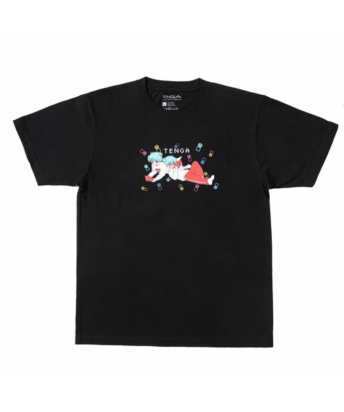 TENGA×ボブa.k.aえんちゃん】PLAY GAME Tシャツ_02 ブラック（Tシャツ
