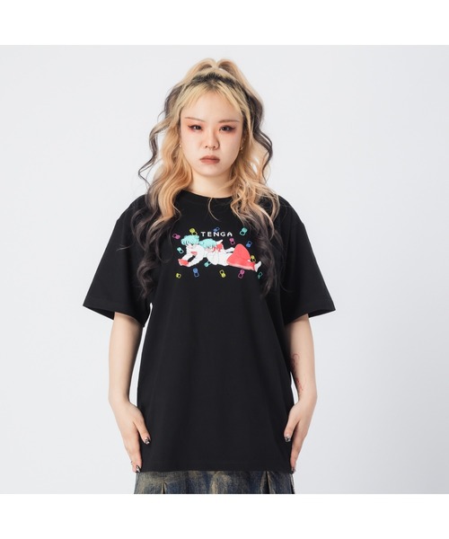 セール】【TENGA×ボブa.k.aえんちゃん】PLAY GAME Tシャツ_02 ブラック