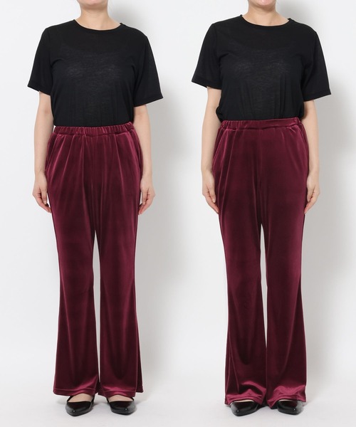 LEPSIM（レプシィム）の「イージーベロアパンツ　573184（その他パンツ・レディース・ブラック/アイボリー/ボルドー/ブラウン/ブルーグリーン・TALL/FREE）」の21枚目の写真