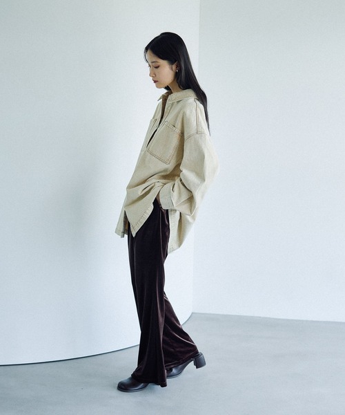 LEPSIM（レプシィム）の「イージーベロアパンツ　573184（その他パンツ・レディース・ブラック/アイボリー/ボルドー/ブラウン/ブルーグリーン・TALL/FREE）」の18枚目の写真