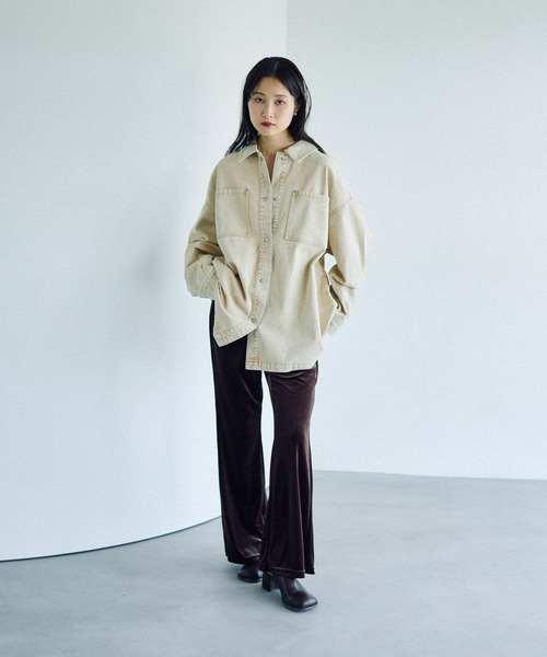 LEPSIM（レプシィム）の「イージーベロアパンツ　573184（その他パンツ・レディース・ブラック/アイボリー/ボルドー/ブラウン/ブルーグリーン・TALL/FREE）」の20枚目の写真