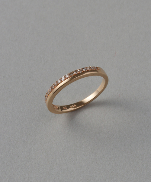 ダブルラインダイヤピンキーリング K10（リング）｜Lilas（リラ）の