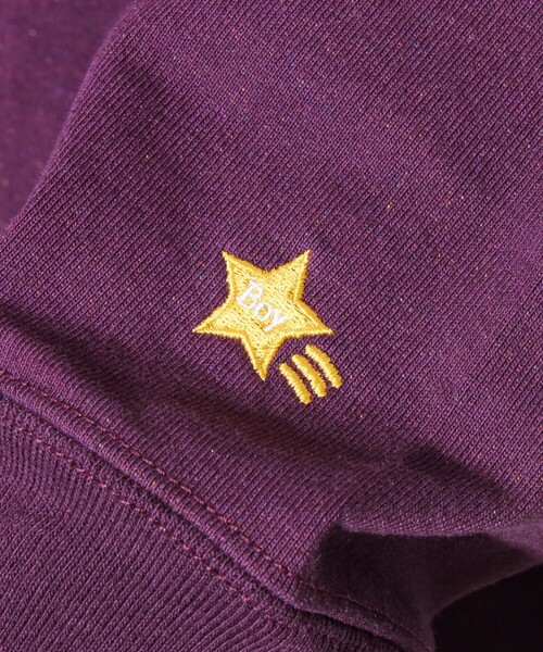 GLOSTER(グロスター)の「【夏の大ヒットが秋仕様で登場】【BOY刺繍】裏グラデーション 天竺ロンT(Tシャツ/カットソー・メンズ・ホワイト/ブラック/パープル・S/M/L)」の15枚目の写真