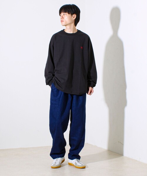 GLOSTER(グロスター)の「【夏の大ヒットが秋仕様で登場】【BOY刺繍】裏グラデーション 天竺ロンT(Tシャツ/カットソー・メンズ・ホワイト/ブラック/パープル・S/M/L)」の20枚目の写真