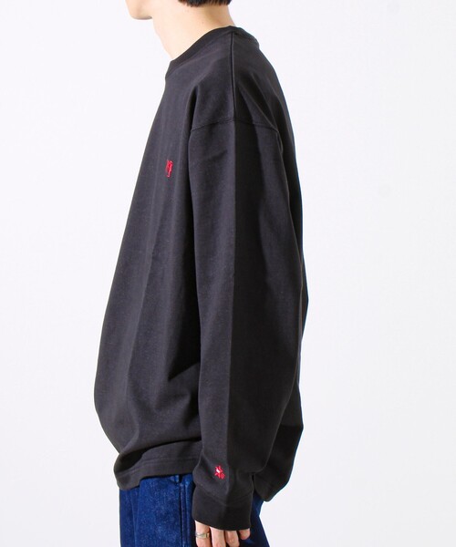 GLOSTER(グロスター)の「【夏の大ヒットが秋仕様で登場】【BOY刺繍】裏グラデーション 天竺ロンT(Tシャツ/カットソー・メンズ・ホワイト/ブラック/パープル・S/M/L)」の22枚目の写真