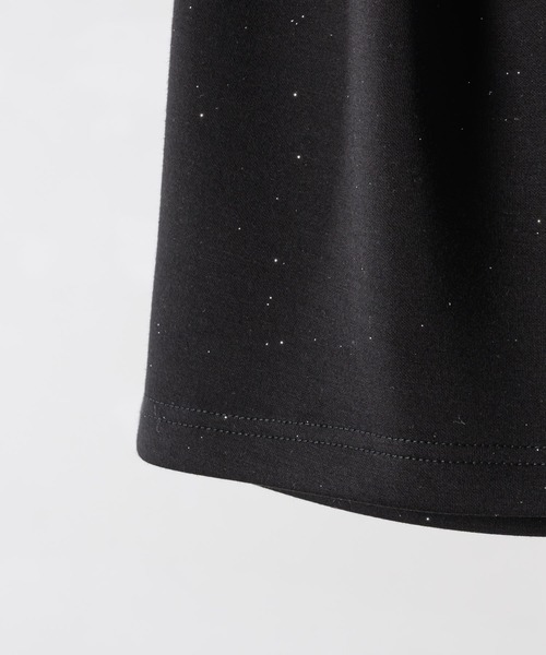 Lallana(ララーナ)の「Lame coco short sweatpants/ラメココショートスウェットパンツ(スカート・レディース・グレー/ブラック・FREE/SMALL)」の9枚目の写真