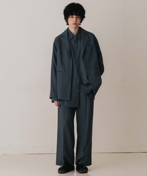 CREDONA（クレドナ）の「SAVILE WOOL HOOK JACKET/サビルウールフックジャケット（テーラードジャケット・レディース・グレー/ブラウン/ベージュ・0/1）」の21枚目の写真