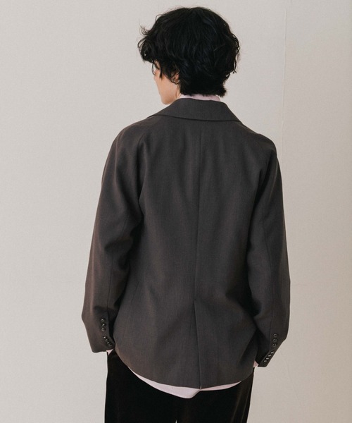 CREDONA（クレドナ）の「SAVILE WOOL HOOK JACKET/サビルウールフックジャケット（テーラードジャケット・レディース・グレー/ブラウン/ベージュ・0/1）」の7枚目の写真