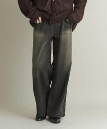 SENSE OF PLACE by URBAN RESEARCH | ヴィンテージライクデニムワイドパンツ(デニムパンツ)