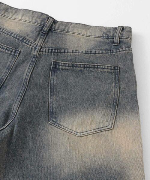 SENSE OF PLACE by URBAN RESEARCH（センスオブプレイスバイアーバンリサーチ）の「ヴィンテージライクデニムワイドパンツ（デニムパンツ・メンズ・ブラック/ネイビー/インディゴブルー・MEDIUM/LARGE）」の22枚目の写真