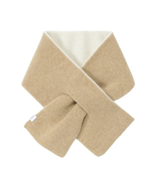 MACKINTOSH PHILOSOPHY（ﾏｯｷﾝﾄｯｼｭ ﾌｨﾛｿﾌｨｰ）の「ギフトBOX付き ウール100％ ”ROLL MUFFLER” リバーシブル マフラー（ストール/ショール・レディース・オレンジ/ベージュ/ピンク/レモンイエロー/ブルー系その他・FREE）」の7枚目の写真